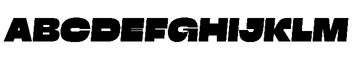 Close BlackSlanted Instance Font UPPERCASE