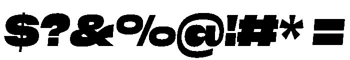Close BlackSlanted Font OTHER CHARS