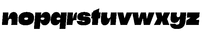 Close BlackSlanted Font LOWERCASE