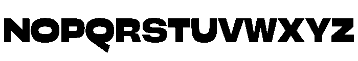 Close Bold Instance Font UPPERCASE