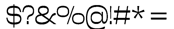 Close ExtraLight Font OTHER CHARS