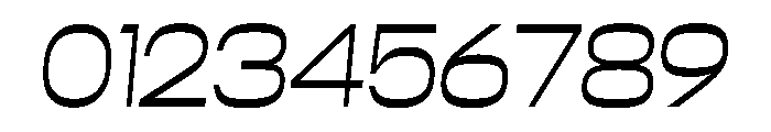 Close ExtraLightSlanted Font OTHER CHARS