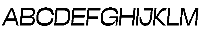 Close LightSlanted Instance Font UPPERCASE