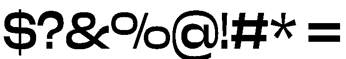 Close Regular Font OTHER CHARS