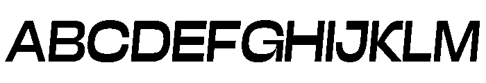 Close RegularSlanted Instance Font UPPERCASE