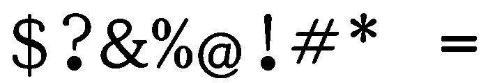 ClosedCaption BigDot Font OTHER CHARS