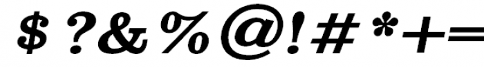 Clarendon Bold Slanted Font OTHER CHARS