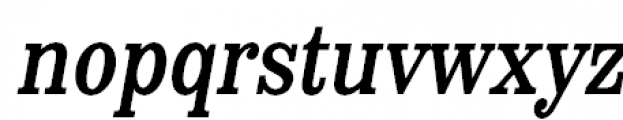Clarendon Narrow Slanted Font LOWERCASE