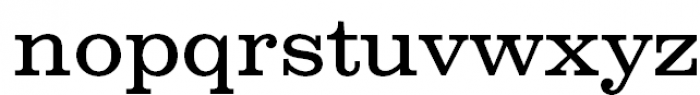 Clarendon Normal Font LOWERCASE