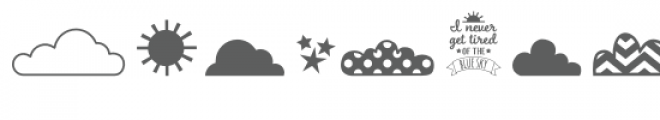 cloud dingbats font Font LOWERCASE