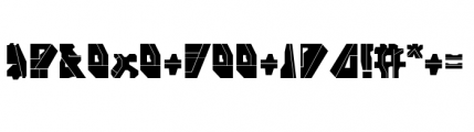 Cloak Plane Font OTHER CHARS