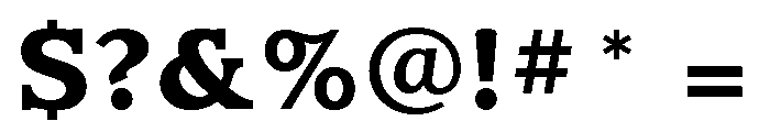 Claremont Bold Font OTHER CHARS