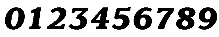 Claremont Extra Bold Italic Font OTHER CHARS