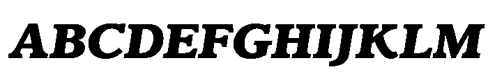 Claremont Extra Bold Italic Font UPPERCASE