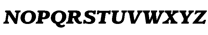 Claremont Extra Bold Italic Font UPPERCASE