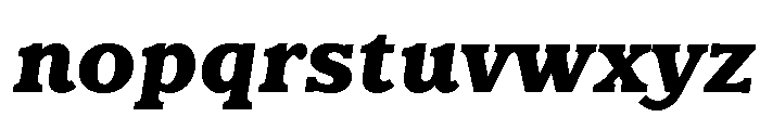 Claremont Extra Bold Italic Font LOWERCASE