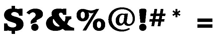Claremont Extra Bold Font OTHER CHARS