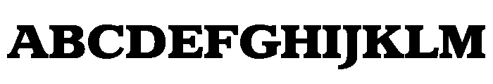 Claremont Extra Bold Font UPPERCASE