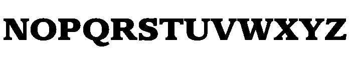 Claremont Extra Bold Font UPPERCASE