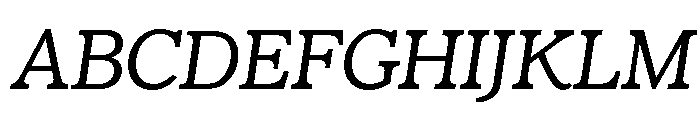 Claremont Light Italic Font UPPERCASE