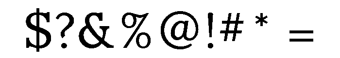 Claremont Light Font OTHER CHARS
