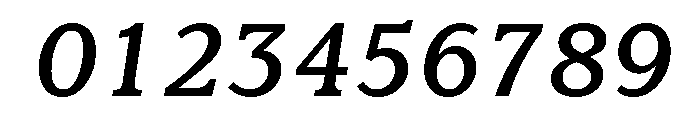 Claremont Medium Italic Font OTHER CHARS