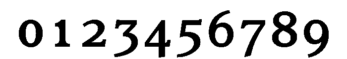 Claremont Medium OSF Font OTHER CHARS