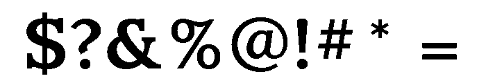 Claremont Medium Font OTHER CHARS