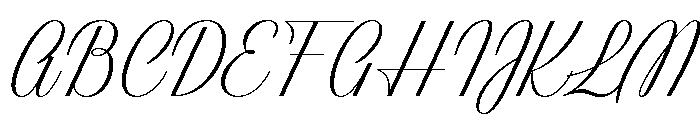 Classic Ruby Script Regular Font UPPERCASE