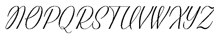 Classic Ruby Script Regular Font UPPERCASE