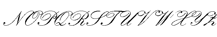 Classic Script Regular Font UPPERCASE