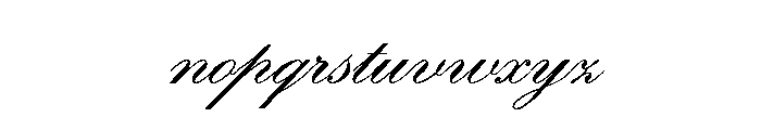 Classic Script Regular Font LOWERCASE