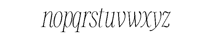 Clementia Regular Italic Font LOWERCASE