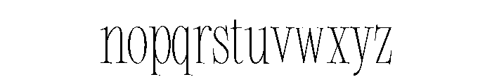 Clementia Regular Font LOWERCASE
