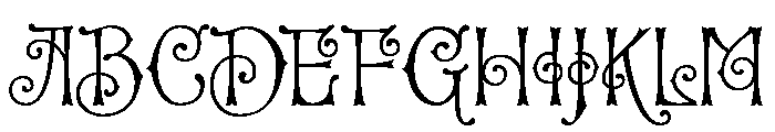 Clementine Curly Font UPPERCASE