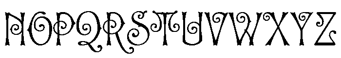 Clementine Curly Font UPPERCASE
