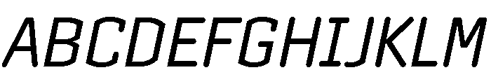 Clicker Book Italic Font UPPERCASE