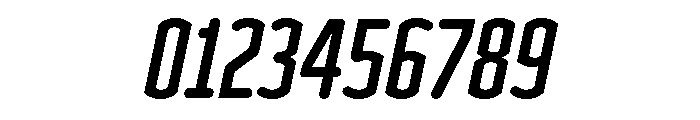 Clicker Compressed Bold Italic Font OTHER CHARS