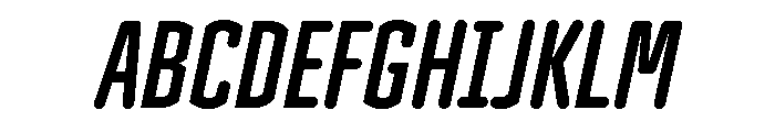 Clicker Compressed Bold Italic Font UPPERCASE