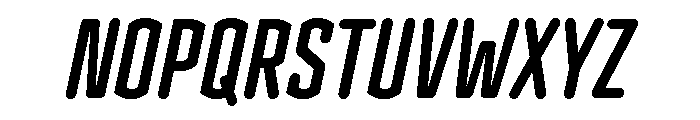 Clicker Compressed Bold Italic Font UPPERCASE