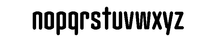 Clicker Compressed Bold Font LOWERCASE