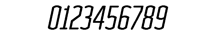 Clicker Compressed Book Italic Font OTHER CHARS