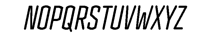 Clicker Compressed Book Italic Font UPPERCASE