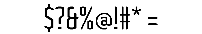Clicker Compressed Book Font OTHER CHARS