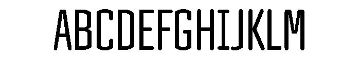 Clicker Compressed Book Font UPPERCASE