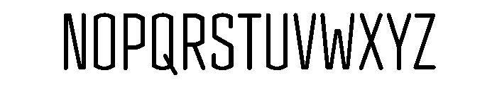 Clicker Compressed Light Font UPPERCASE