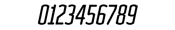 Clicker Compressed Medium Italic Font OTHER CHARS