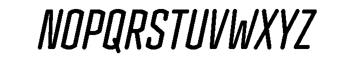Clicker Compressed Medium Italic Font UPPERCASE