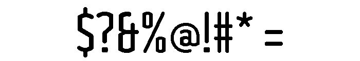 Clicker Compressed Medium Font OTHER CHARS