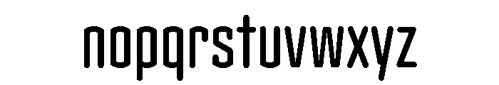 Clicker Compressed Medium Font LOWERCASE